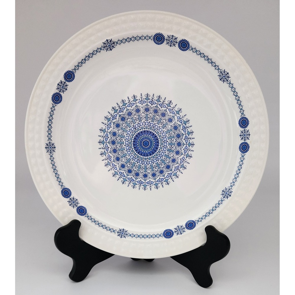 Pontesa Granada Dinner Plate Castilian Collection Blue White Ironstone Spain Exc